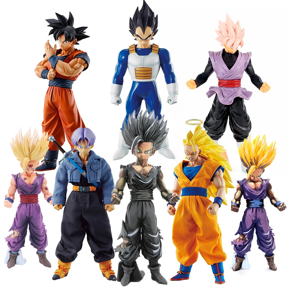 Dragon Ball Z Vegeta PVC Trunk Action Figure Super Saiyan Son Goku Gohan Kid Toy 