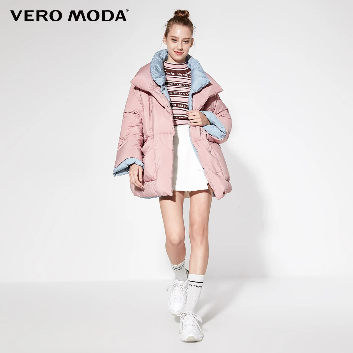 Vero Moda женский пуховик контрастного силуэта | 319412507