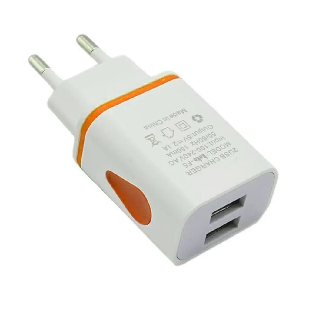 USB Wall Charger for Samsung Xiaomi Dual Port 2A Output Travel Plug Power Adapter Compatible for Phone EU/US Plug usb quick charge Chargers