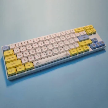 

Sublimation Filco PBT Keycaps Cherry Mx Swicth Mechanical Gaming Keyboard NP Profile Yellow Blue White DIY Replacement Key Cap