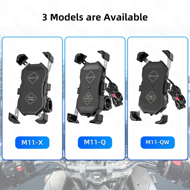 Deelife Motorbike Motorcycle Phone Holder Wireless Charging for Moto X-Grip Telephone Support Cell Mobile Stand Smartphone Mount 5