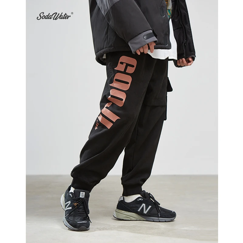 SODAWATER Новое поступление Мужские штаны для бега с буквенным принтом в стиле