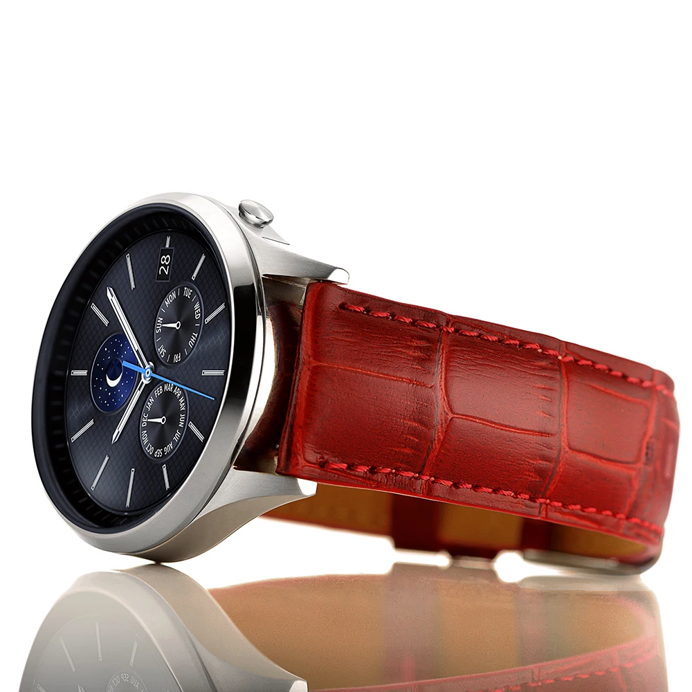 22 мм кожаный ремешок для часов samsung S3 xiaomi huami Amazfit stratos 2 и huawei watch gt аксессуары |