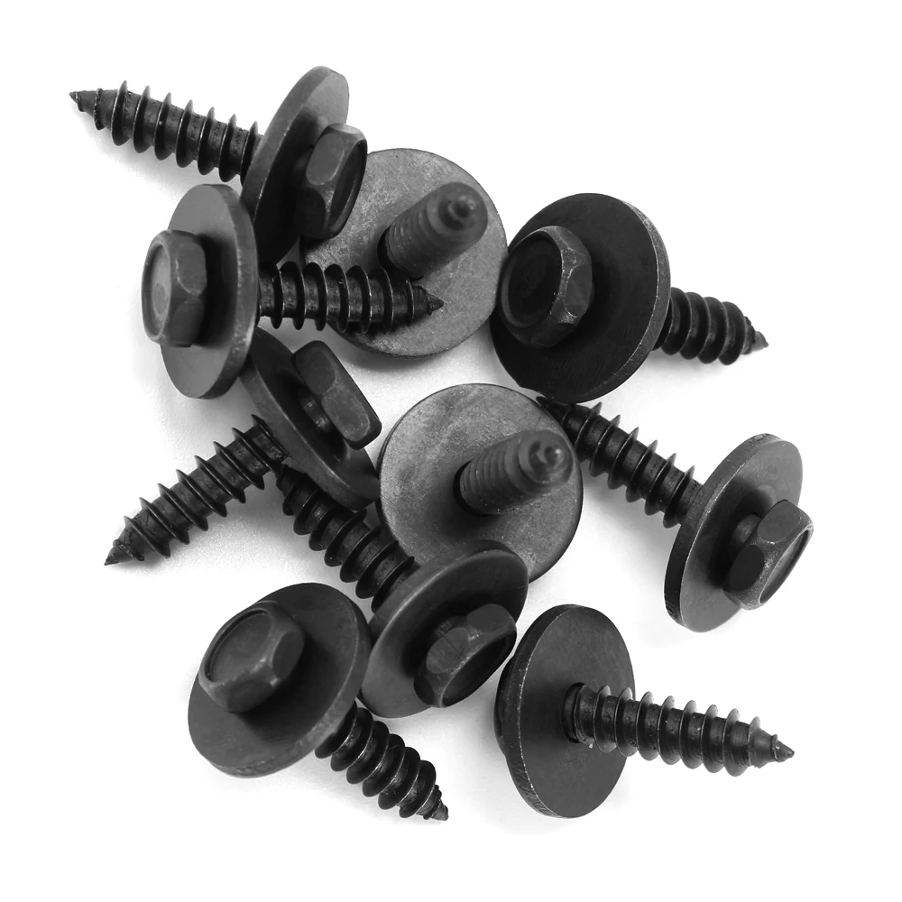 10pcs Car 4.8x19mm Selftapping Screws Auto Fastener Clip For Bmw E46 E39 E90 E60 E36 F30 E34