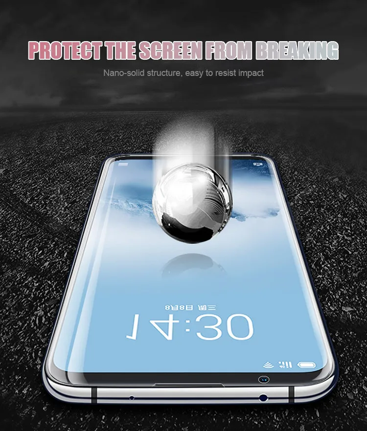 Полное покрытие из закаленного стекла для Meizu 16 16X16 S 16XS 16th Защитная пленка для экрана для Meizu Note 8 9X8 M8 Lite Note V8 Pro