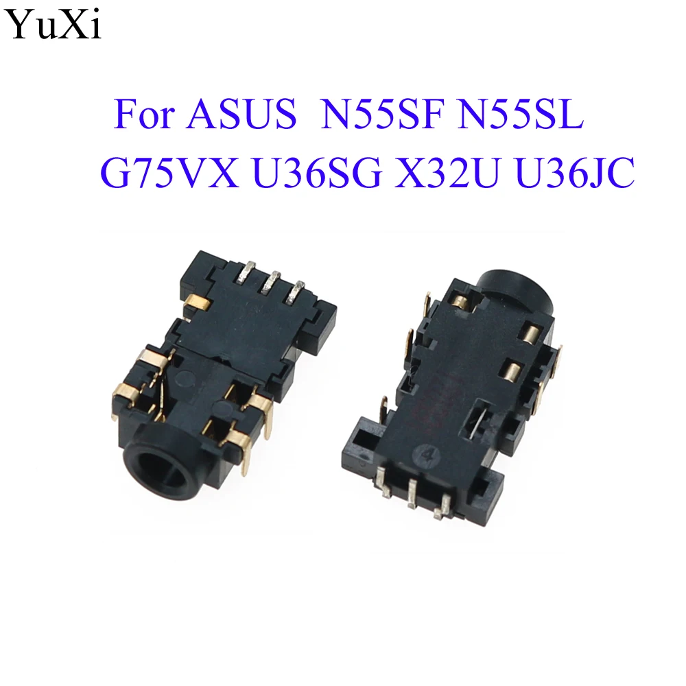 8-контактный разъем для нетбука YuXi 8P аудиоразъем ноутбука Asus N55SF N55SL G75VX X32U U36JC U36SG |