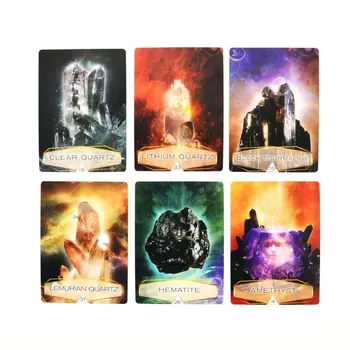 

Crystal Spirits Oracles 58-Card Deck and Guidebook Full English Tarot Cards Game Family Party Board Game