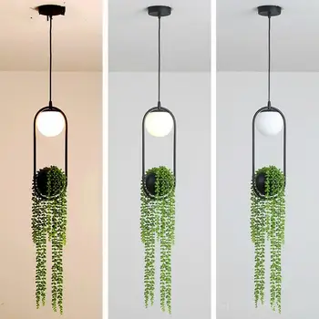 

Modern Simplicity Flower Plant Pendant Lights Hanging Lamp Dining Room Restaurant Hanging Lights Luminaire Suspendu Led Lighting