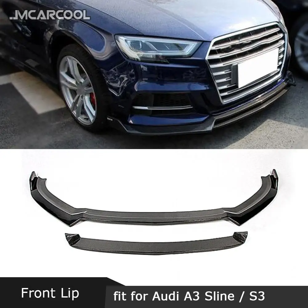 Спойлер переднего бампера из углеродного волокна для Audi Sline S3 Sedan Not A3 standard 2013 2014 2015