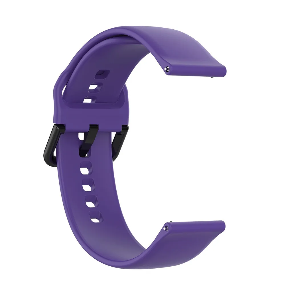 Silicone Wrist Strap For Huami Amazfit GTS Smart Watch Strap Replacement Watch Band Soft Sport Women Men Bracelet New 19Oct - Цвет: Purple