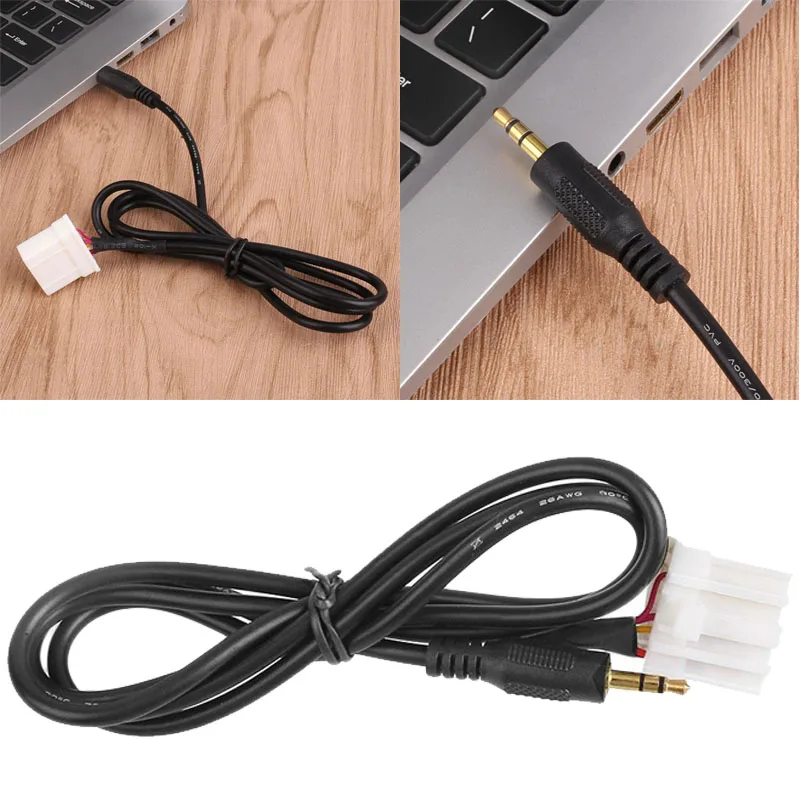 Car 3.5mm Cable Cord AUX CD For Mazda 3 Vehicle Data Lead Connector New