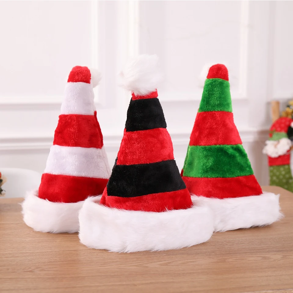 

Christmas Decorations Gifts Premium Plush Christmas Red Spring Cap Decorations Hats Personality Christmas Hats New Year 2020