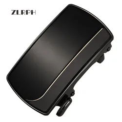 Zlrph genuíno masculino cinto de cabeça fivela de cinto lazer cinto cabeça acessórios negócios fivela automática largura luxo moda