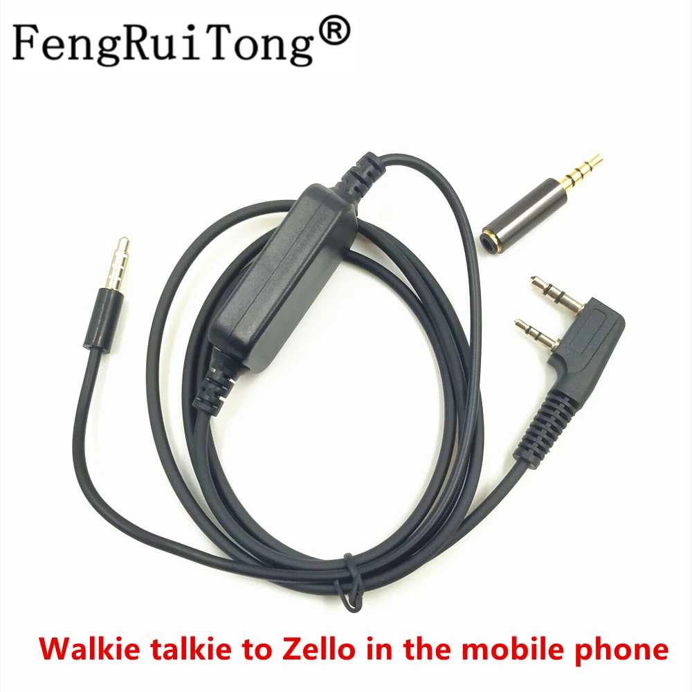 Zello-k1 Cable Audio Interface for BaoFeng UV5R UV-82 KENWOOD WOUXUN TYT (Zello on the mobile phone- Android iOS) | Мобильные