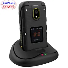 Ioutside F2 прочная водонепроницаемая 2," функция Тонкий флип двойной дисплей док-станция SOS фонарь светодиодный телефон для пожилых