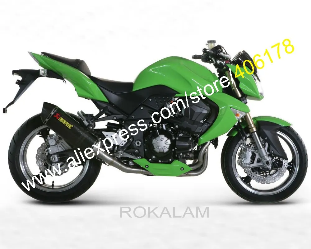 Дешевый комплект кузова для Kawasaki Z1000 2007 2008 2009 Z 1000 07 08 09 все зеленые запчасти на