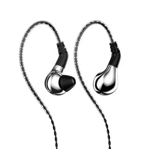 Silver Without Mic BLON BL03 универсальные 3,5 мм HiFi наушники-вкладыши Проводные съемные спортивные наушники удобные для ношения для MP3, MP4, ПК, телефонов - Цвет: Silver Without Mic