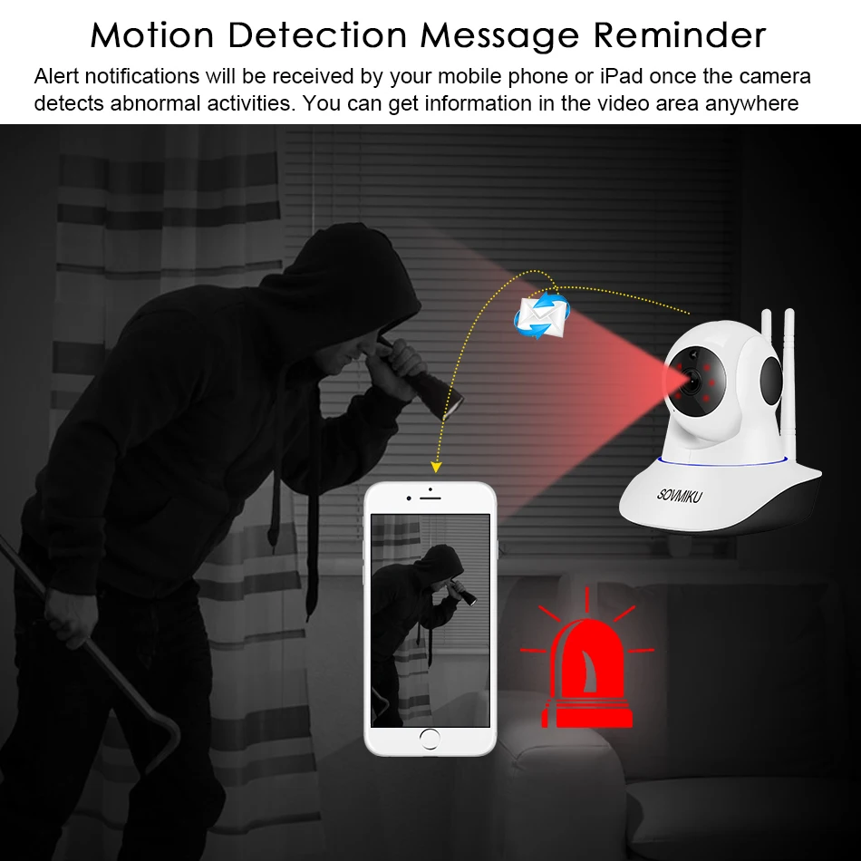  1080P HD Home Security IP Camera Two Way Audio Wireless Mini Camera IR Night Vision CCTV Surveillan - 4.00018E+12