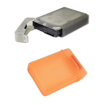 

2 Pcs 3.5-Inch Storage Box IDE/SATA HDD Storage Box, 1 Pcs Grey & 1 Pcs Orange