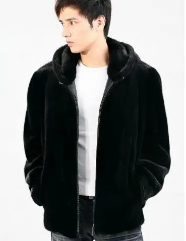 Мужская шуба из искусственного меха, зимняя меховая шуба, Jaqueta Masculina Parkas для мужчин размера плюс, шуба из искусственного меха норки D60