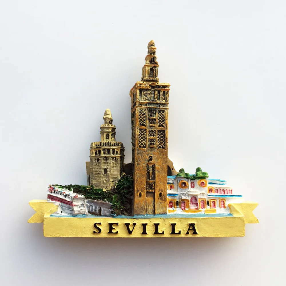Babeleemi 3D Севильский собора Испания путешествия туристические сувениры La Giralda магниты на холодильник магнит на холодильник домашний декор