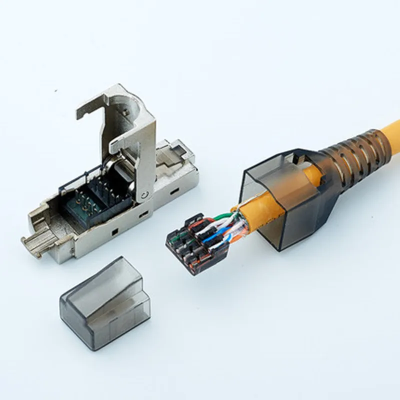 Адаптер Ethernet RJ45 с экранированной хрустальной головкой Cat6a модем Adsl CAT6A