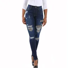 Женские джинсовые обтягивающие штаны, Осень-зима, джинсы стрейч с низкой талией, кислотные, снежные, синие, тонкие, эластичные, рваные, женские джинсы d