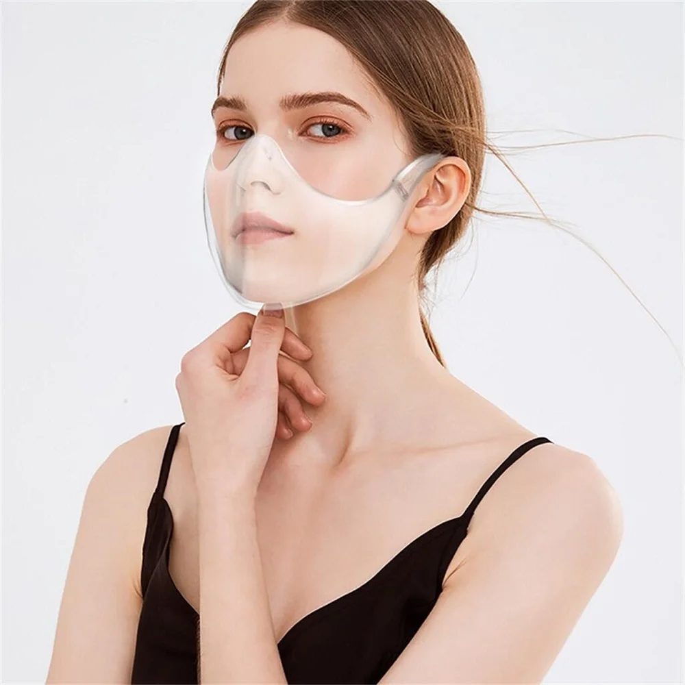 

Protective Anti-splash PC HD Transparent face mask Respirator Crystal face mask Clear mask Isolation Protection mask