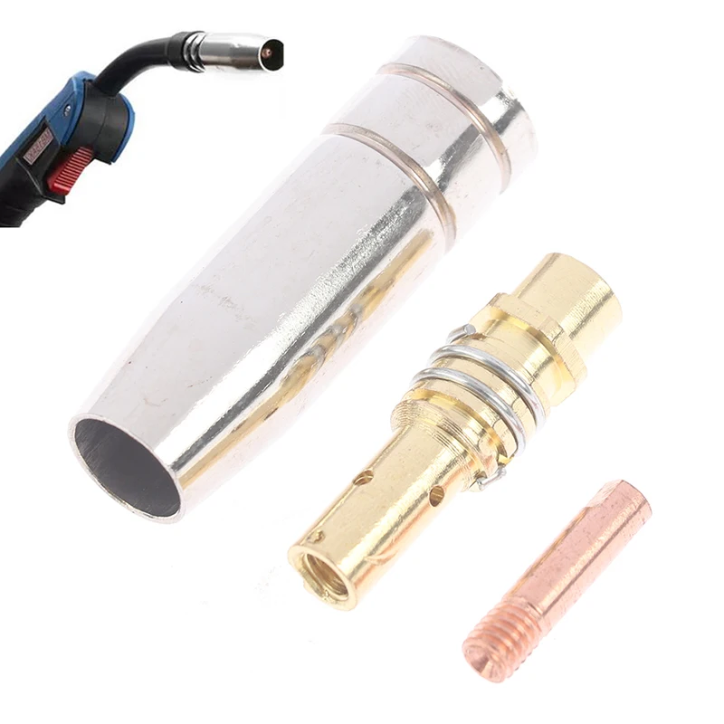 3pcs Weld Plasma Welder Binzel 15ak Torch Welding Nozzles For Mig