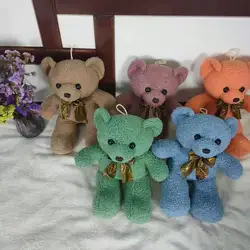 Urso de pelúcia brinquedo de pelúcia boneca urso fita gravata borboleta urso bonito boneca crianças travesseiro almofada de pelúcia kawaii