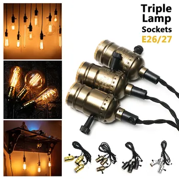 

Smuxi E27 Vintage Edison Lamp Socket Screw Bulb Base Edison Chandelier Lamp Holder Retro Pendant Fittings Lustre Lampholders