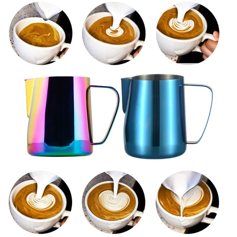 

304 Stainless Steel Coffee Foam Cup Essential Coffee Maker Coffee Latte Art Design Milk Foam Cup Milk Cup