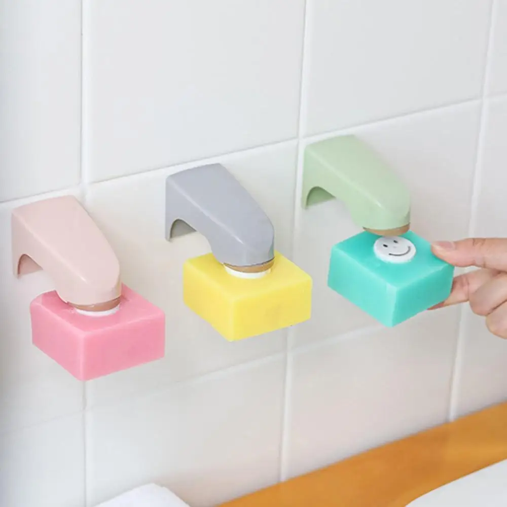 

Creative Wall-Mounted Magnet Soap Dispenser Drain Soap Box Home Bathroom Toilet Soap Box Free Punch