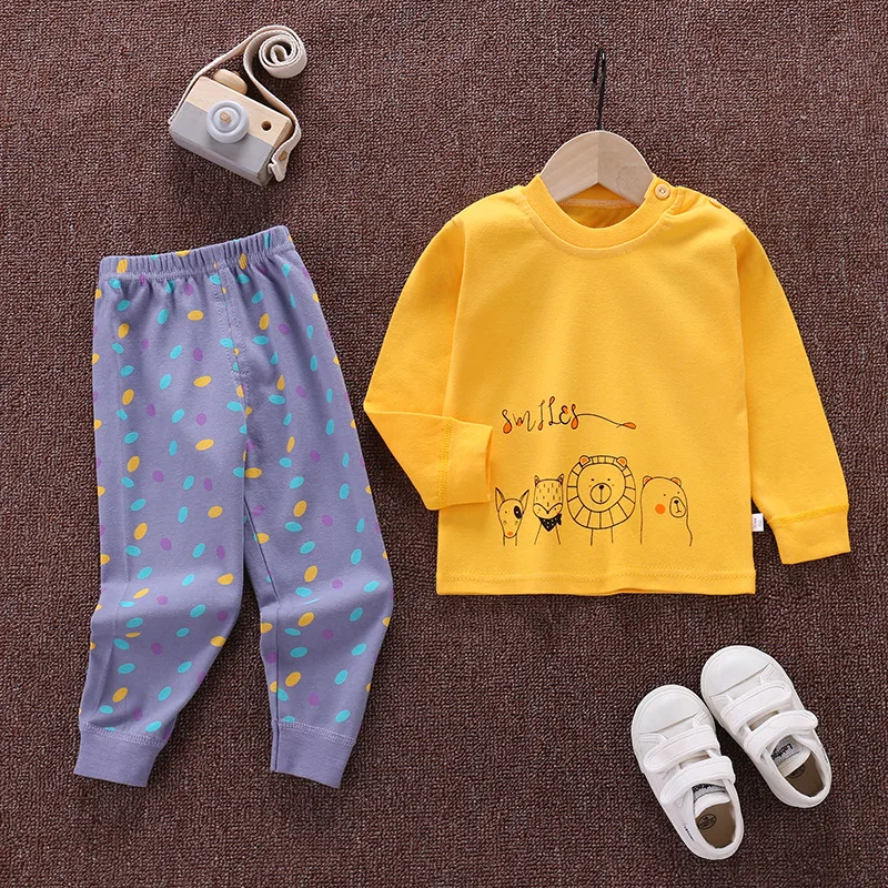 2020 Autumn Sleepwear Kids Pajamas for Boy and Girls Cartoon Child Night Wear Suit WT90 designer nightgowns