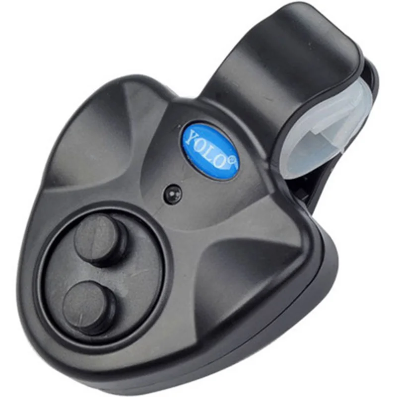 Alarma de pesca alarma de picadura de pescado fuerte sonido de la campana Clip en caña de pescar pesca electrónicos luz LED para pescar frente herramientas Accesorios