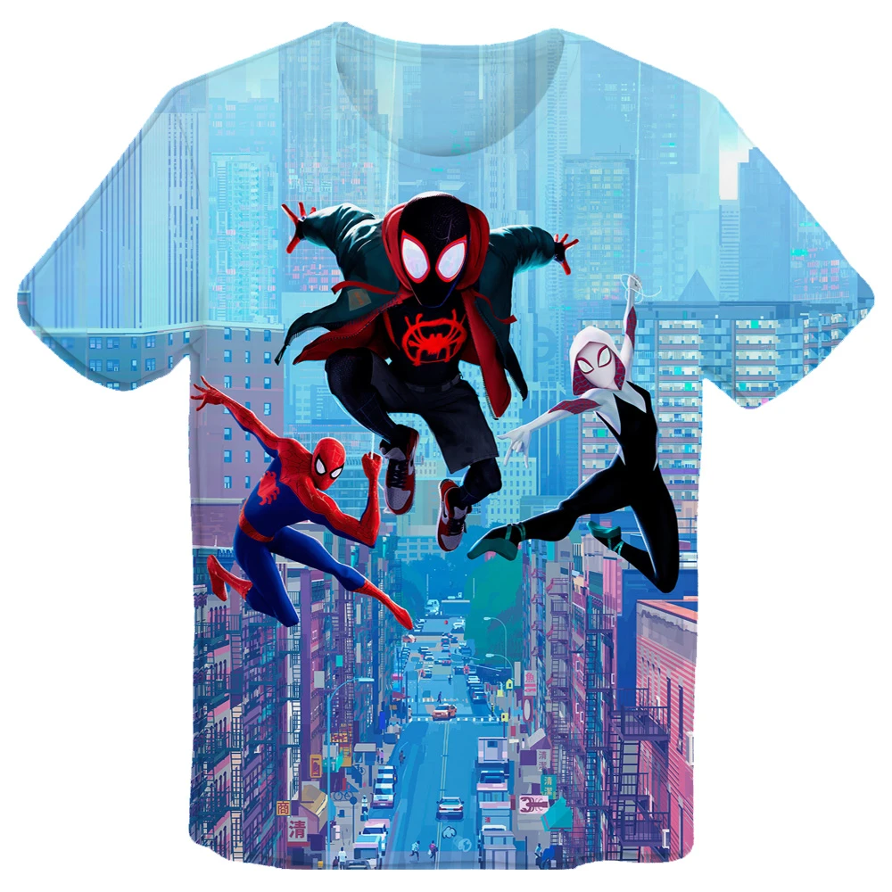 2019 camisetas personalizadas para hombres y mujeres, camiseta de disfraz de Spiderman con figura de acción, traje de Iron Man Ps4, camiseta negra para niños de Spiderman|Camisetas| - AliExpress