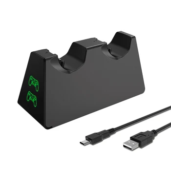 

NEW-Dual USB Charger Fast Charging Station Stand Dock for Sony PS4 Slim Pro Game Controller Charges