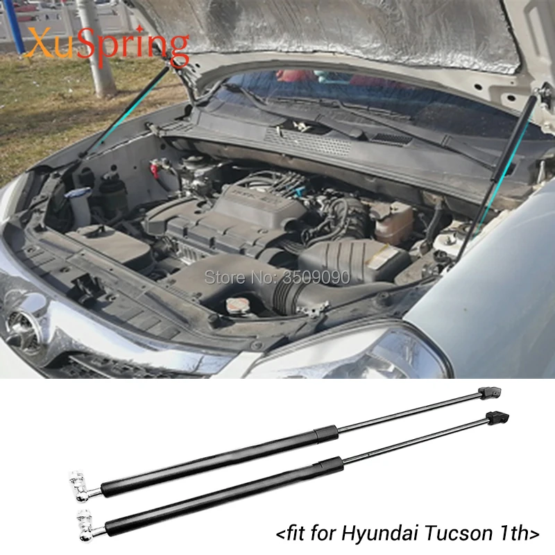 Для hyundai Tucson JM 2004-2009 Автомобильный ремонт передняя крышка капота подъемная поддержка пружинная газовая ударная распорка штанги гидравлический стержень Стайлинг