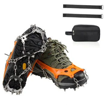 

Outdoor 19 Teeth Ice Ice Gripper Non Slip Climbing Crampons Cleats Shoe Cover Ice Crampons Winter Snow Spikes Boot Shoes