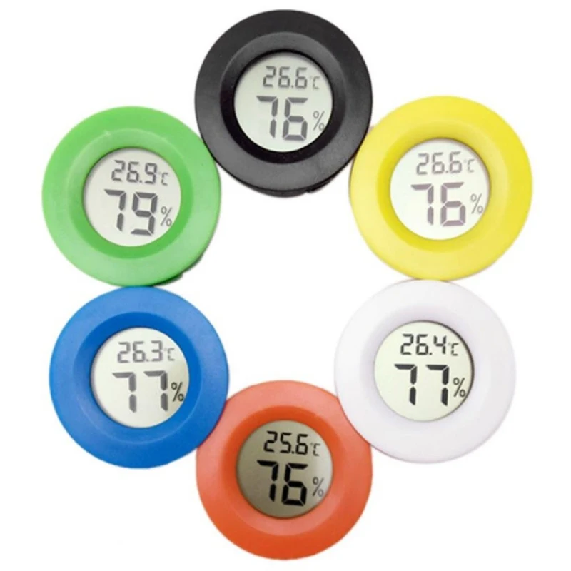 Mini thermomètre et hygromètre avec 6 différentes couleurs