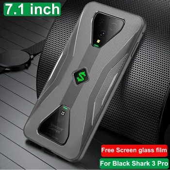 

For xiaomi mi Black Shark 3 Pro Case Blackshark 3 Pro TPU soft Back Cover Black Shark 3Pro Game phone professional shell + film