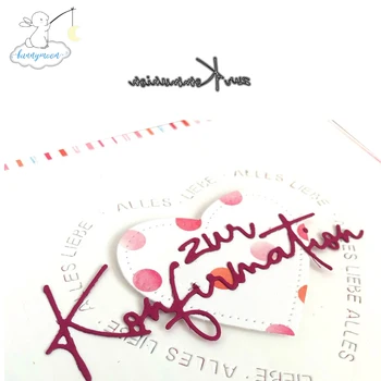 

2019 New Arrival Letter 2 Metal Cutting Dies 3D DIY Scrapbooking Carbon Sharp Craft Die Photo Invitation Cards Decoration