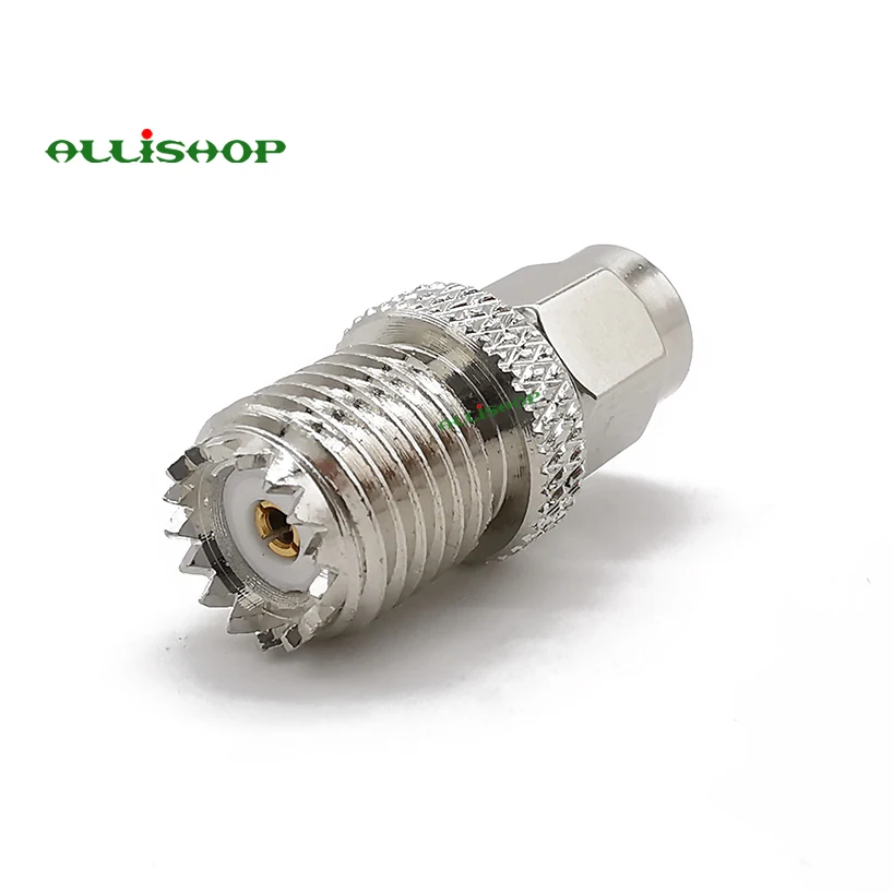 

1Pcs SMA Male to Mini UHF Female Straight Connector RF Coax Adapter for Amateur Radio Citizens Band Radio Marine VHF Radio