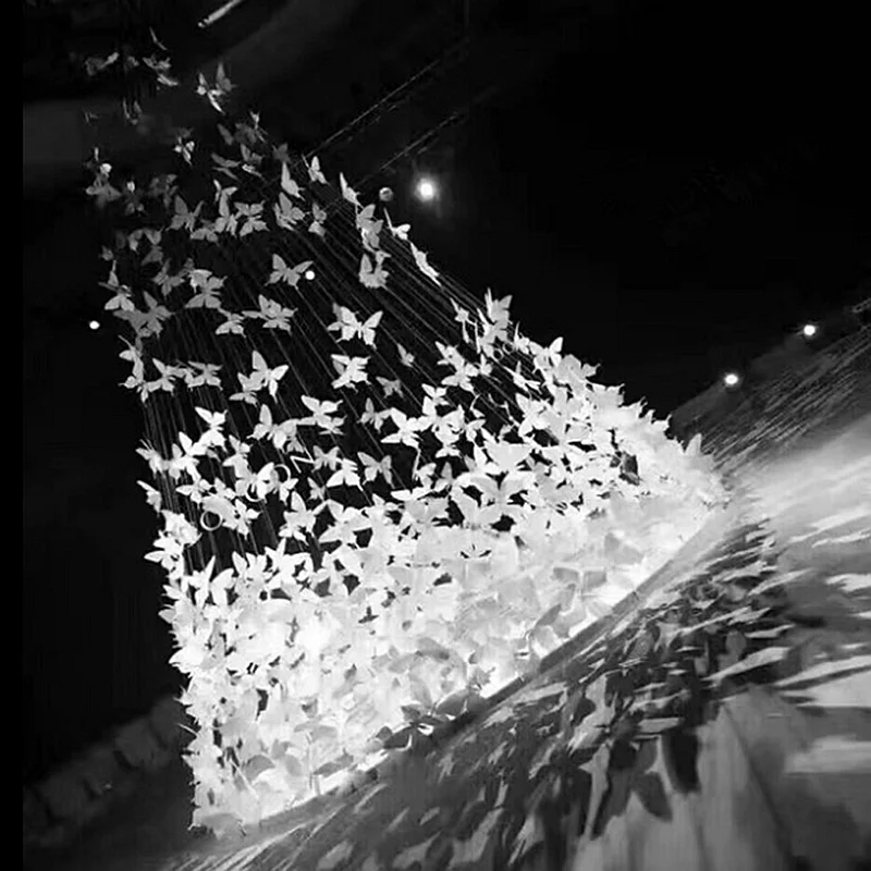 

MLAEY Butterfly Patches 3D Single Layer Pin Glue Duckbill Clip White 12PCS/Lot Headwear Clothing Decorate Accessories