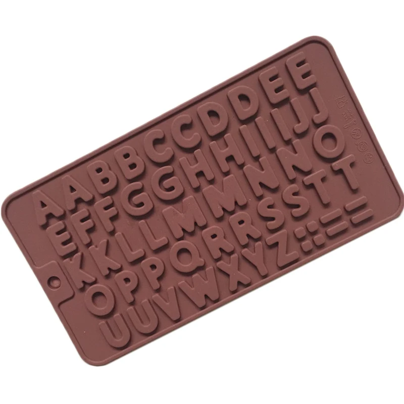 Letter English Alphabet Shape Chocolate Molds Fondant Cookies Cake Decorating Mold Silicone Mold Wedding DIY Baking Mold Tools4