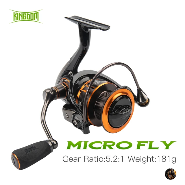 Kingdom MICRO FLY Spinning Fishing Reel 800 1000 2000 3000 Lightweight  Double Spools Freshwater and Saltwater Spinning Reels - AliExpress