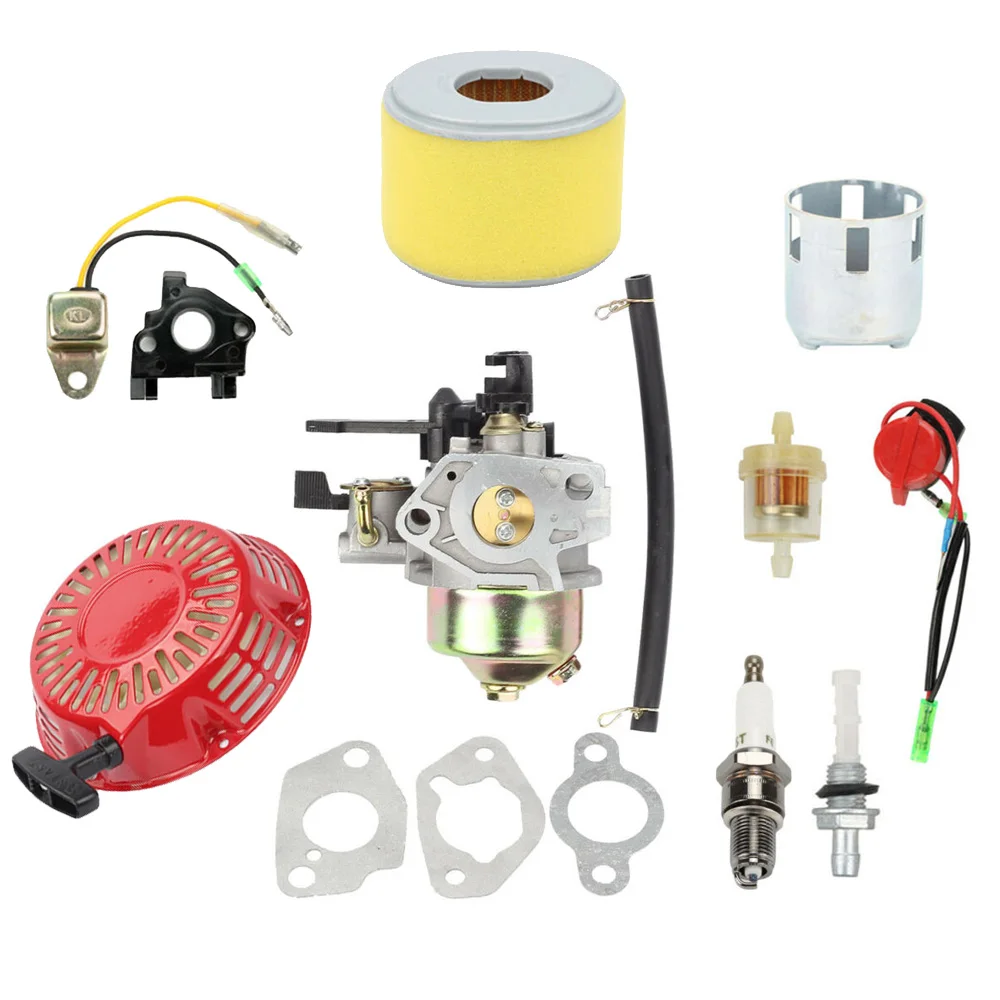 

Venseri Carburetor Carb Kit + Ignition Coil + Recoil Starter + Air Fuel Filter