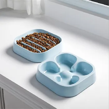 

Dog Anti-choke Bowl Cat Bowl Bichon Teddy Food Bowl PP Resin Dog Cat Bowl General Anti-choke Bowl Feeding Pet Product