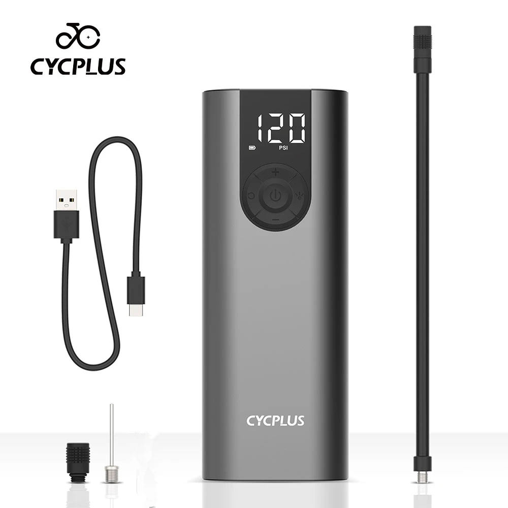 Cycplus A8 Portable Bicycle Tire Pump Bike Inflator Electric Air