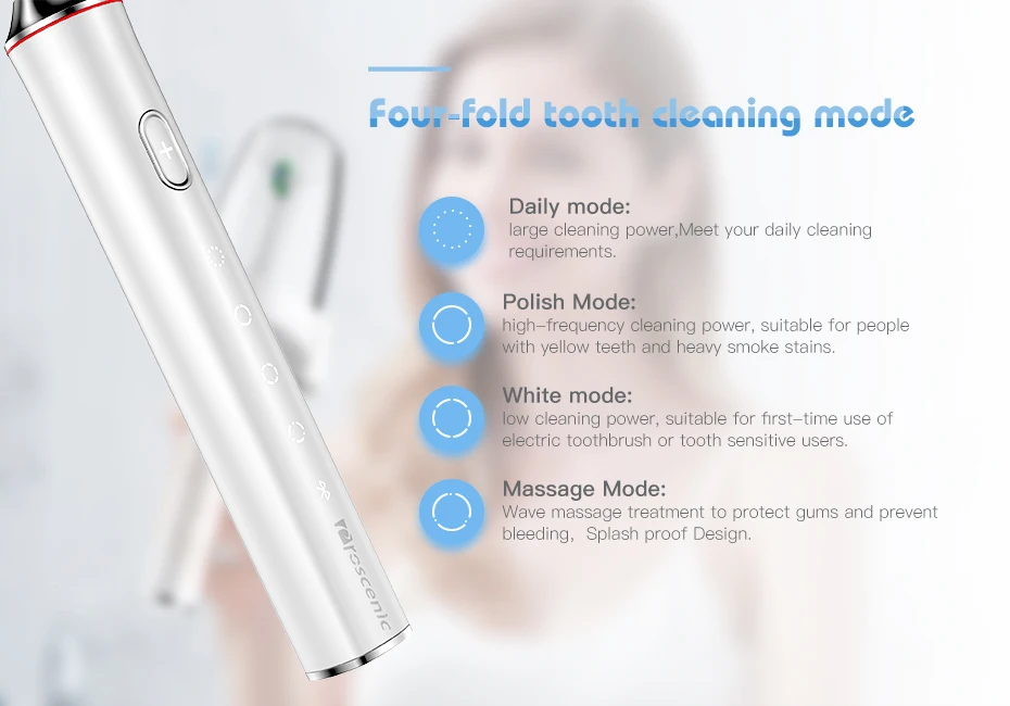 Electric Toothbrush Rechargeable Smart Bluetooth Brush Connectivity Waterproof Wireless Sonic Toothbrush Sanitizer